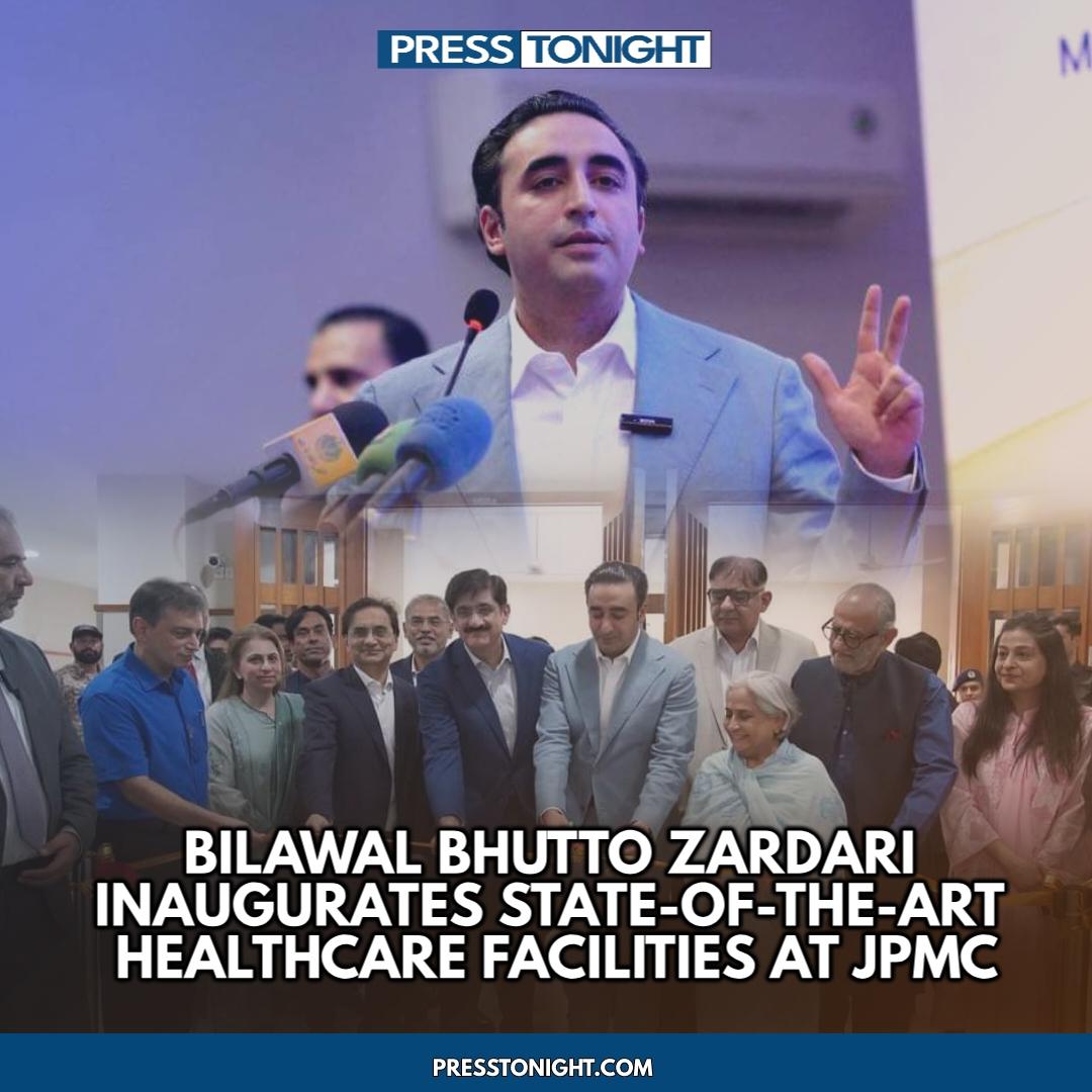 Nadeem Ahmed Bhutto (@bhuttoiest) on Twitter photo Chairman <a href="/BBhuttoZardari/">Bilawal Bhutto Zardari</a> has unveiled new state-of-the-art medical facilities at Jinnah Postgraduate Medical Centre (JPMC) in Karachi, marking another significant milestone in Sindh’s healthcare sector.
presstonight.com/pakistan/bilaw… Chairman <a href="/BBhuttoZardari/">Bilawal Bhutto Zardari</a> has unveiled new state-of-the-art medical facilities at Jinnah Postgraduate Medical Centre (JPMC) in Karachi, marking another significant milestone in Sindh’s healthcare sector.
presstonight.com/pakistan/bilaw…