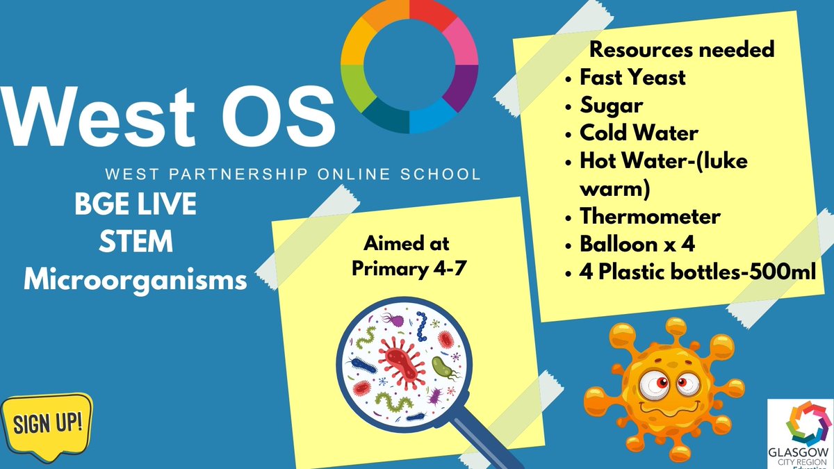 🧐Have you signed up for our BGE Live: STEM next week?  Why would you not?

Come explore the world of Microorganisms in an exciting, engaging and totally interactive way!🦠🔬🦠

Sign up...here👇:
forms.office.com/e/SGiUUVUvWX