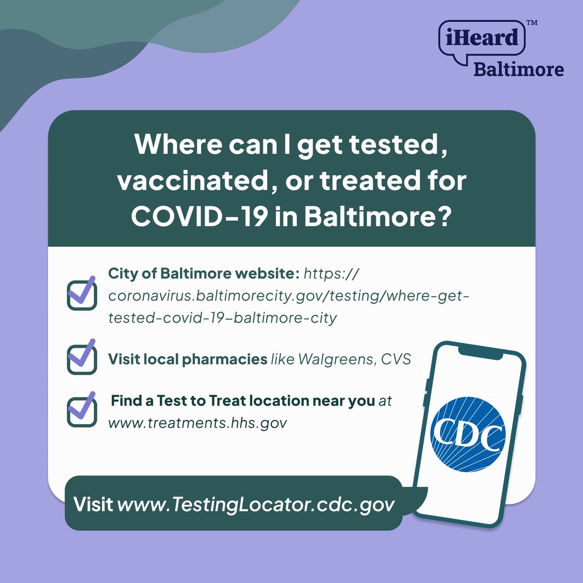 Research shows that as COVID infections rise in a community, people take more COVID precautions. An updated COVID-19 vaccine is expected in this Fall. Everyone 6 months and older can get it. 
#iHeardBaltimore #BaltimoreHealth #COVID19
