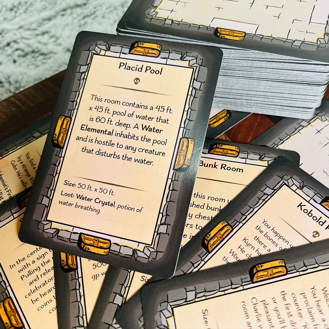 GemhammerGaming's tweet photo. Epic adventures in your pocket! The Deck of Dynamic Dungeons is here to save your game night. Quick setup, no prep needed! #DnD #TabletopRPG #kickstarter #DungeonCrawl #dungeonsanddragons 

https://t.co/PdxRsmdzMG https://t.co/eI8cSk61Dl