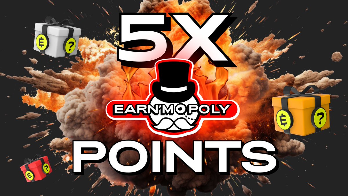 🚨 Alert, EARN'Mopoly Players! 🚨

The multiplier campaign IS BACK with a brand-new boost 🎉

"Mystery Boxes Monday" is here -- Earn a big 5X Points on Mystery Boxes mints 🎁

Remember, you've got 48 hours to supercharge your earnings 👀

What are you waiting for? 👉