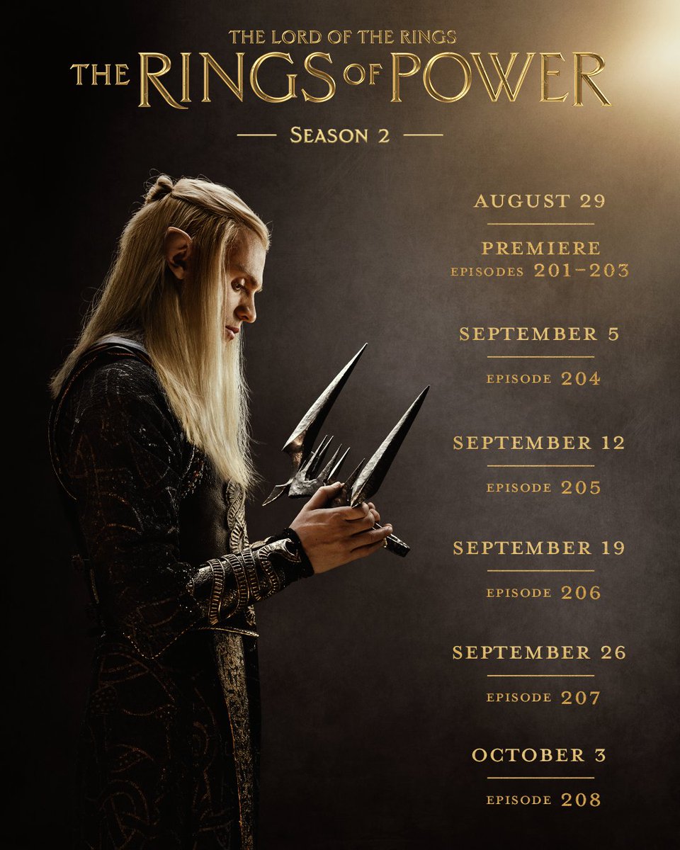 Your next few weeks belong to Sauron.