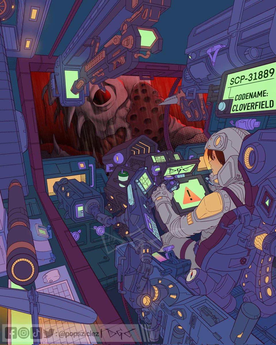 “Command, it’s a… creature. Approximately 200 meters tall.. It’s not like anything we’ve encountered before. It- It’s moving towards my position.. oh for fucks sake I fucking hate Mondays- *static* 
#gundam #cloverfield #digitalart #comics #artist #Procreate #alien #scifi