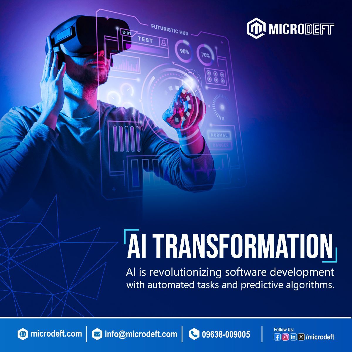 microdeft's tweet image. Al is revolutionizing software development with automated tasks and predictive algorithms.
 #webdevelopment #appdevelopment #digitalmarketing #microdeft