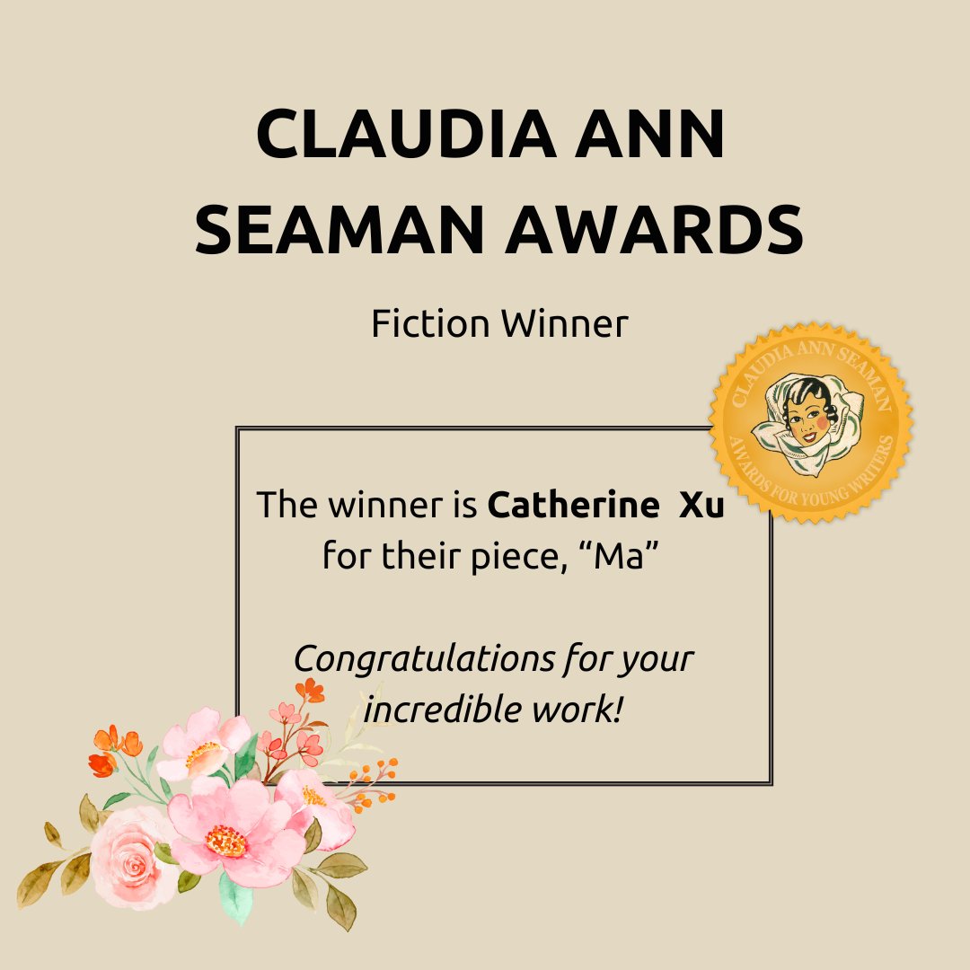 polyphonylit's tweet image. Congratulations are due!! This year's CAS Award winner in fiction is Catherine Xue. The runners-up are Zanna Vasquez and Brian Guan. Thank you SO much judge Lydia Millet for all your work. Congratulations! Check back in a few days for the winners in poetry 😉