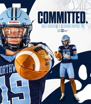 I am very blessed and excited to announce my commitment to Northwood University <a href="/Northwoodfball/">Northwood Football</a> Go Timbies!!
<a href="/CoachBeurer/">Dustin Beurer</a> 
<a href="/CoachJasonMiran/">Jason Miran</a> <a href="/CoachDrewBurton/">Drew Burton</a> <a href="/Coach_Chesnick/">Keenan Chesnick</a> <a href="/GRCC_CougarsFB/">Grand Rapids Catholic Central Football 🏈</a>