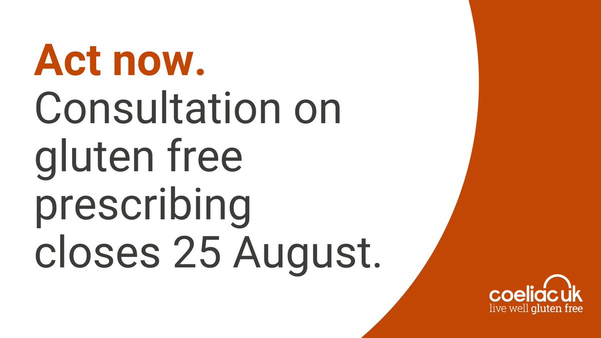 Coeliac_UK's tweet photo. Urgent action needed:  consultations are being held on whether to continue with gluten free prescribing, which can be a life line to many needing to access a gluten free diet to maintain their health, especially in the current cost of living crisis. The current Integrated Care Board (ICB)  consultation is reviewing the provision of prescriptions in Leicester, Leicestershire and Rutland which may come to an end if we don't act fast.​

​Coeliac UK is strongly opposed to the proposal and is committed to advocating for continued access to essential gluten free substitute products. Within the Leicester, Leicestershire and Rutland area over 1300 individuals with coeliac disease and dermatitis herpetiformis depend on prescriptions, and removal here will set a further precedent for removals in other areas. We need to stop this and need your help. ​

​Please complete the consultation survey before the deadline of Sunday, 25 August 2024, at 11:59pm. Your feedback is crucial to ensure our community's needs are represented.​
​
https://t.co/C8rw9kcH9K

#Leicester #Rutland #Leicestershire #GlutenFree #CoeliacDisease #CoeliacUK #GlutenFree