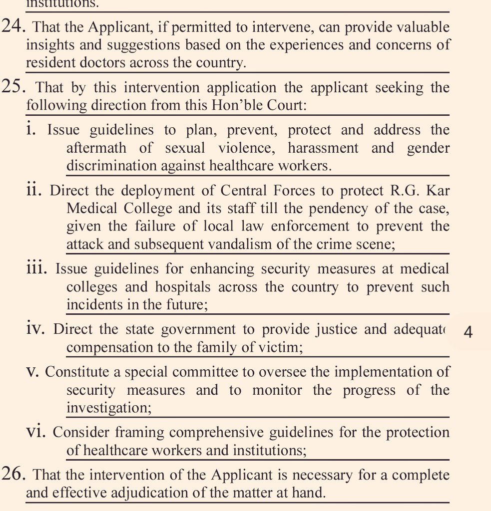 Bar and Bench (@barandbench) on Twitter photo Federation of Resident Doctors Association moves #SupremeCourt seeking CRPF protection for #RGKarMedicalCollegeHospital and its staff members. The plea seeks guidelines to plan, prevent, protect and address the aftermath of sexual violence, harassment against healthcare workers Federation of Resident Doctors Association moves #SupremeCourt seeking CRPF protection for #RGKarMedicalCollegeHospital and its staff members. The plea seeks guidelines to plan, prevent, protect and address the aftermath of sexual violence, harassment against healthcare workers