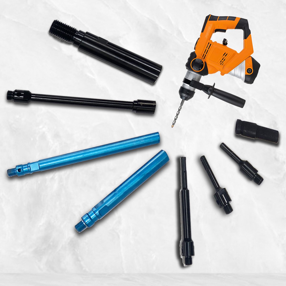 Fewelltools's tweet image. FEWELL Fast and easy Connection Exchange Core Drill Bit Adapters #diamonddrillbit #corebit #drilling #bit #fewell #diy #tools #diamondtools   #handtools #fewell  #adapter
