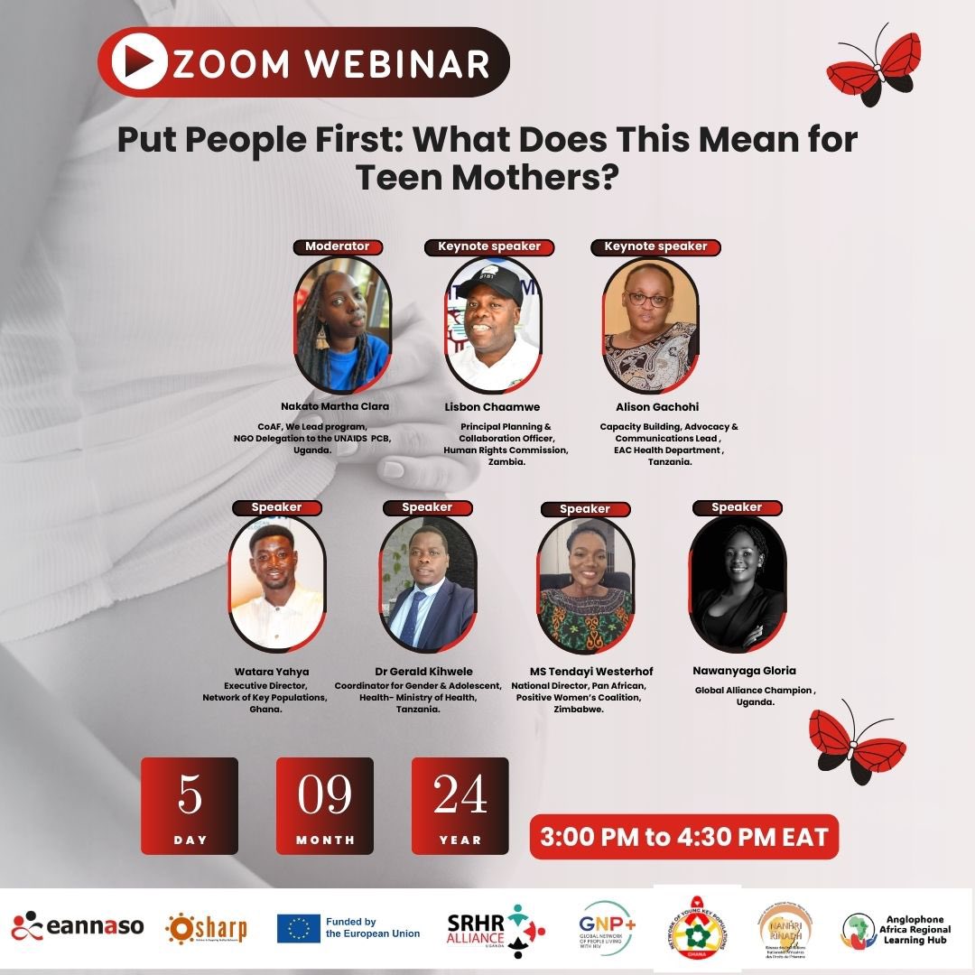 Well if you attended the #AIDS2024, we would like your input during the Q&amp;A session. We are still looking at #PutPeopleFirst and what this means for Teen Mothers. It takes less than a minute to register for the Zoom using this link 🔗 shorturl.at/0j65W it’s on 5th September
