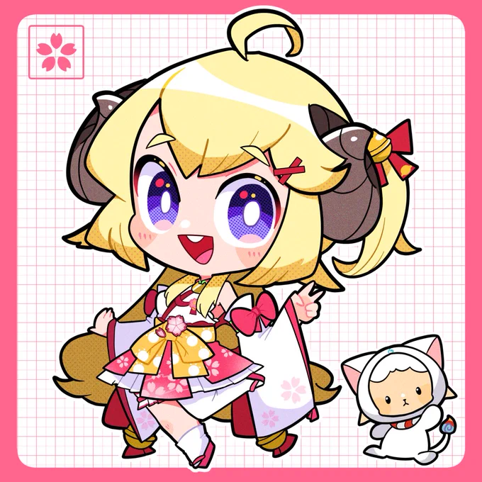 エリート巫女ひーつじ!(ツリーに透過画像あります)#つのまきあーと 