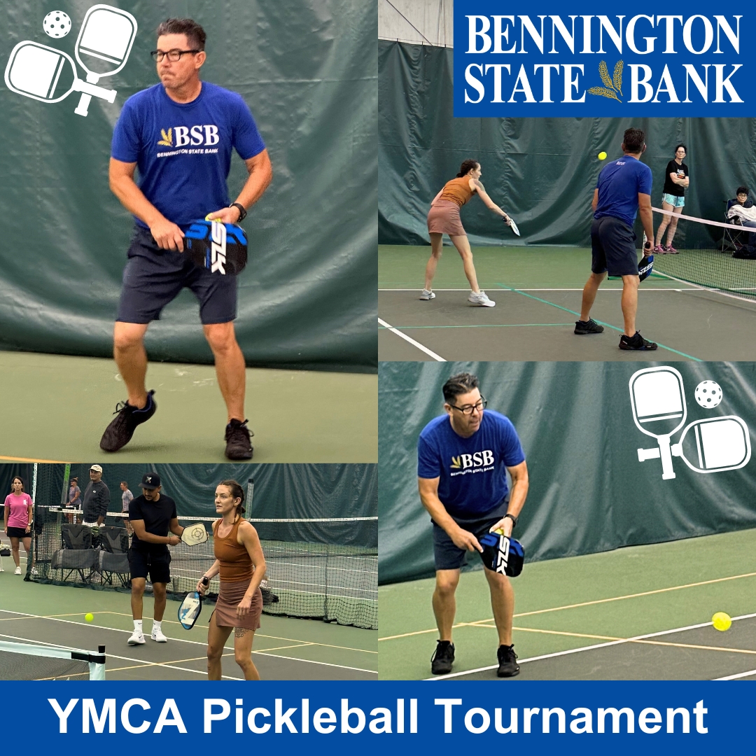 Bennington State Bank (@bsbks) on Twitter photo We had a great time at the <a href="/salinaymca/">Salina Family YMCA</a> Pickleball Tournament! This competitive, fun, and exciting event is a great way to bring the community together, and we are proud to be a sponsor. Shout out to Dan and Macy for playing on the BSB team in the tournament! 🎾 We had a great time at the <a href="/salinaymca/">Salina Family YMCA</a> Pickleball Tournament! This competitive, fun, and exciting event is a great way to bring the community together, and we are proud to be a sponsor. Shout out to Dan and Macy for playing on the BSB team in the tournament! 🎾