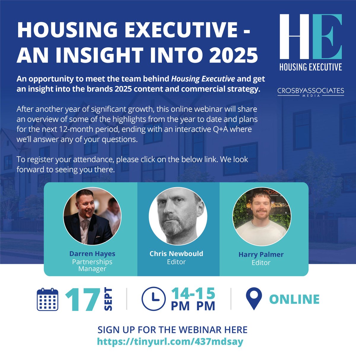 Join us on the 17th September to gain an insight into Housing Executive's commercial and content strategy. This online webinar will look at our plans for the next 12 month period and will include an interactive Q&amp;A. Register here: 

lnkd.in/ey9BK5EJ