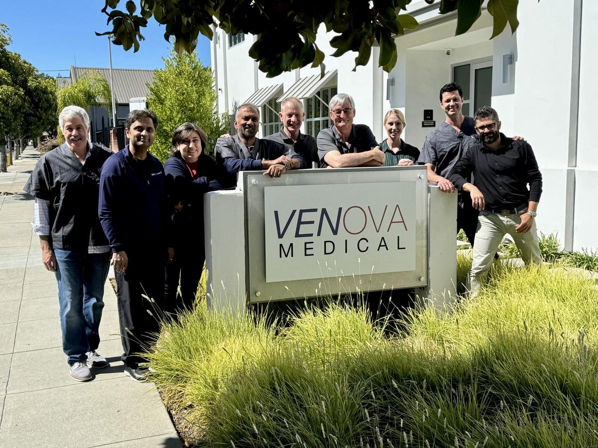 robshahverdyan's tweet photo. Extraordinary experience in Los Gatos at Venova Medical performing cadaver training for the next generation #Velocity #pAVF #endoAVF system with a group of highly skilled colleagues Rashid Sharaf, Saravanan Bala & Bart Dolmatch for the upcoming VENOS-2 US early feasibility study. https://t.co/QV463lKgds