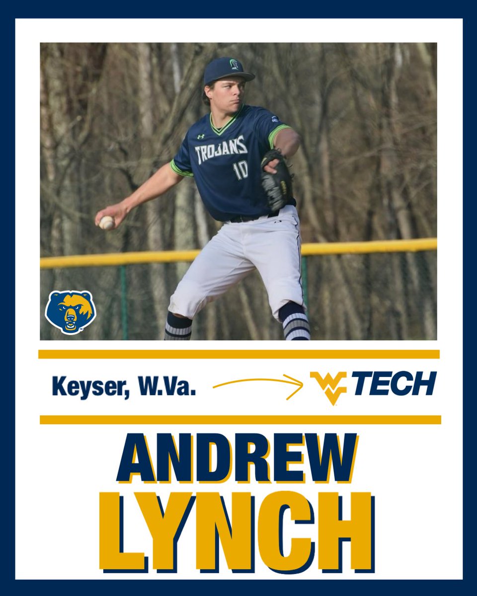 WVU Tech Athletics (@wvutechsports) on Twitter photo We are excited to announce the addition of Andrew Lynch to the 2025 <a href="/WVUTechBase/">WVU Tech Baseball</a> roster. Lynch, who transferred from Allegany College of Maryland, plans to study business management as a Golden Bear. We are excited to announce the addition of Andrew Lynch to the 2025 <a href="/WVUTechBase/">WVU Tech Baseball</a> roster. Lynch, who transferred from Allegany College of Maryland, plans to study business management as a Golden Bear.