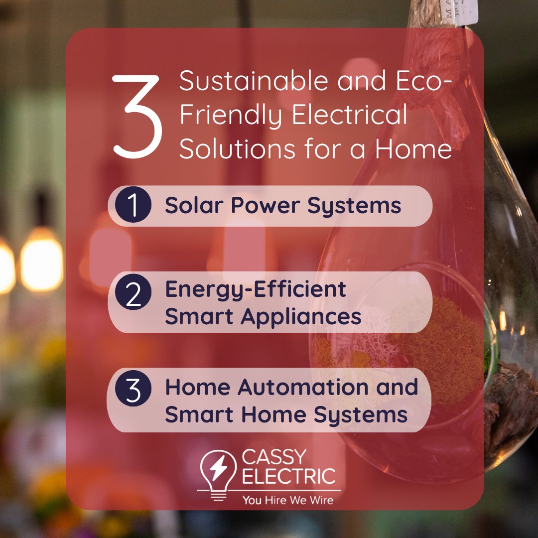 CassyElectric's tweet photo. Check out these 3 eco-friendly electrical solutions that can make the world more sustainable.
#cassyelectric #youhirewewire #electricalbusiness #womenowned #greenvillesc #southcarolina #familybusiness https://t.co/OiSJ6EEmea