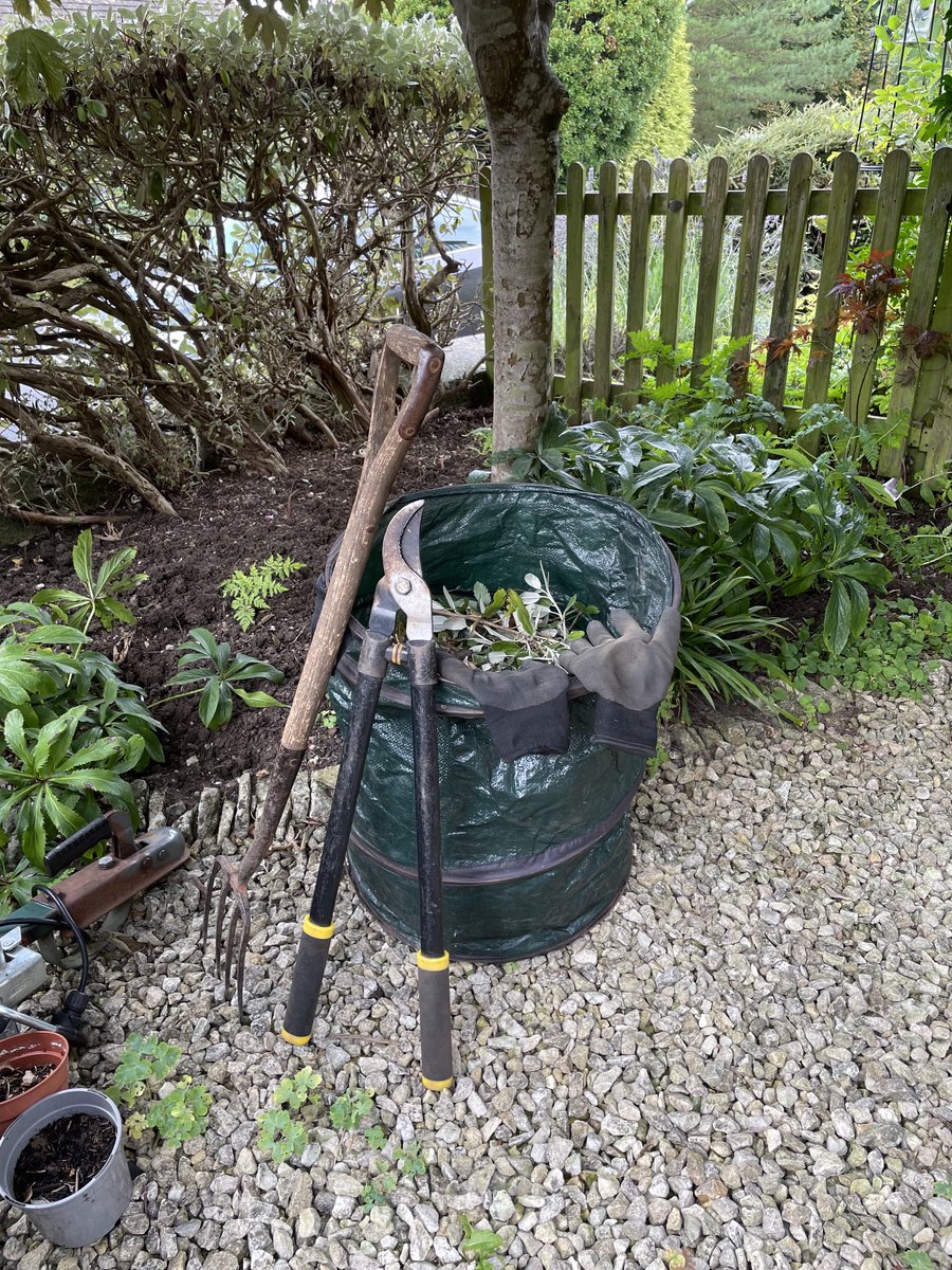 natbeswetherick's tweet photo. Day 19 #AHPsActive ⁦@WeAHPs⁩ another #greengym day Cleared the front border and finished hedgecutting ready for winter So satisfying @CSPRA2 ⁦@thecsp⁩ More tomorrow if not raining #ActiveChallenge https://t.co/uqKxZP2Hql