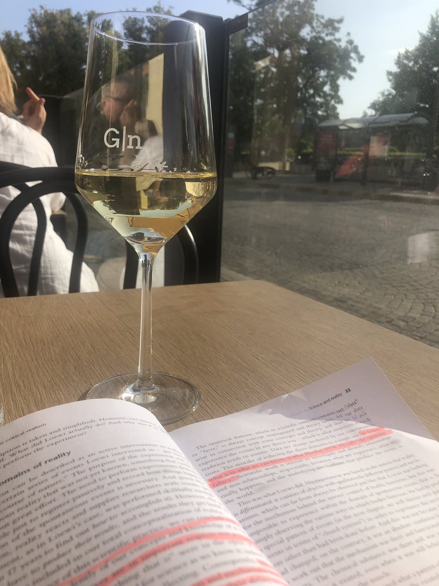Critical realism &amp; wine! What sunny days are made for 😎 #phdlife #lund