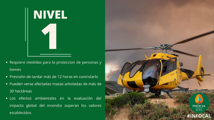 naturalezacyl's tweet photo. Declarado Nivel 1⃣ en #IFAstorga, #LeónESP, por previsión de tardar más de 12 horas en controlarlo y posible afección a masas arboladas de más de 30 ha.
Más información y seguimiento en #INFORCYL https://t.co/G0Ctp9IYao https://t.co/np7ST9R1dU