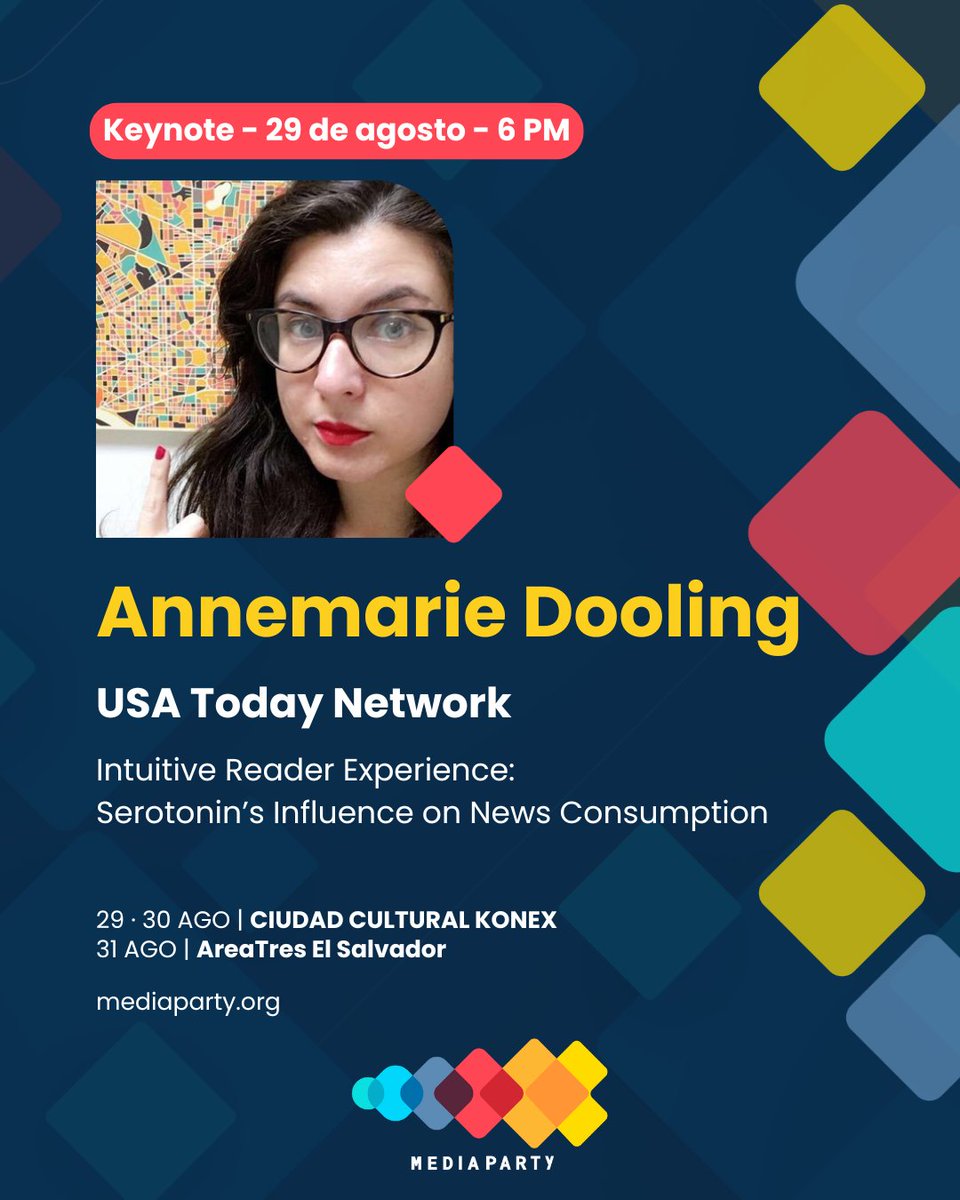 Media Party🎉 (@mediapartyorg) on Twitter photo La especialista en audiencia <a href="/TravelingAnna/">Annemarie Dooling</a> de <a href="/USATODAY/">USA TODAY</a>, va a estar presente en #MediaParty 🎉 Buenos Aires 2024 dando una #Keynote sobre Audiencia, producto digital y monetización.
Leé la nota que realizó <a href="/meliavolio/">Melisa Avolio</a> 👉 blog.mediaparty.info/3-preguntas-a-… La especialista en audiencia <a href="/TravelingAnna/">Annemarie Dooling</a> de <a href="/USATODAY/">USA TODAY</a>, va a estar presente en #MediaParty 🎉 Buenos Aires 2024 dando una #Keynote sobre Audiencia, producto digital y monetización.
Leé la nota que realizó <a href="/meliavolio/">Melisa Avolio</a> 👉 blog.mediaparty.info/3-preguntas-a-…