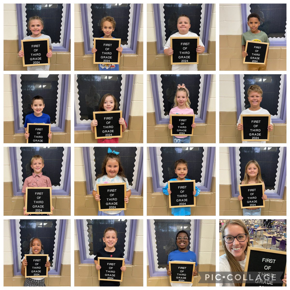 MrsPartlow3's tweet photo. These A-L Middies had such a great first day of third grade! Can’t wait to do it again tomorrow! 💜 #MiddiesFirstDay #MiddieRising @Wildwood_Tweets @MiddletownOH https://t.co/V8M0ikIJN9