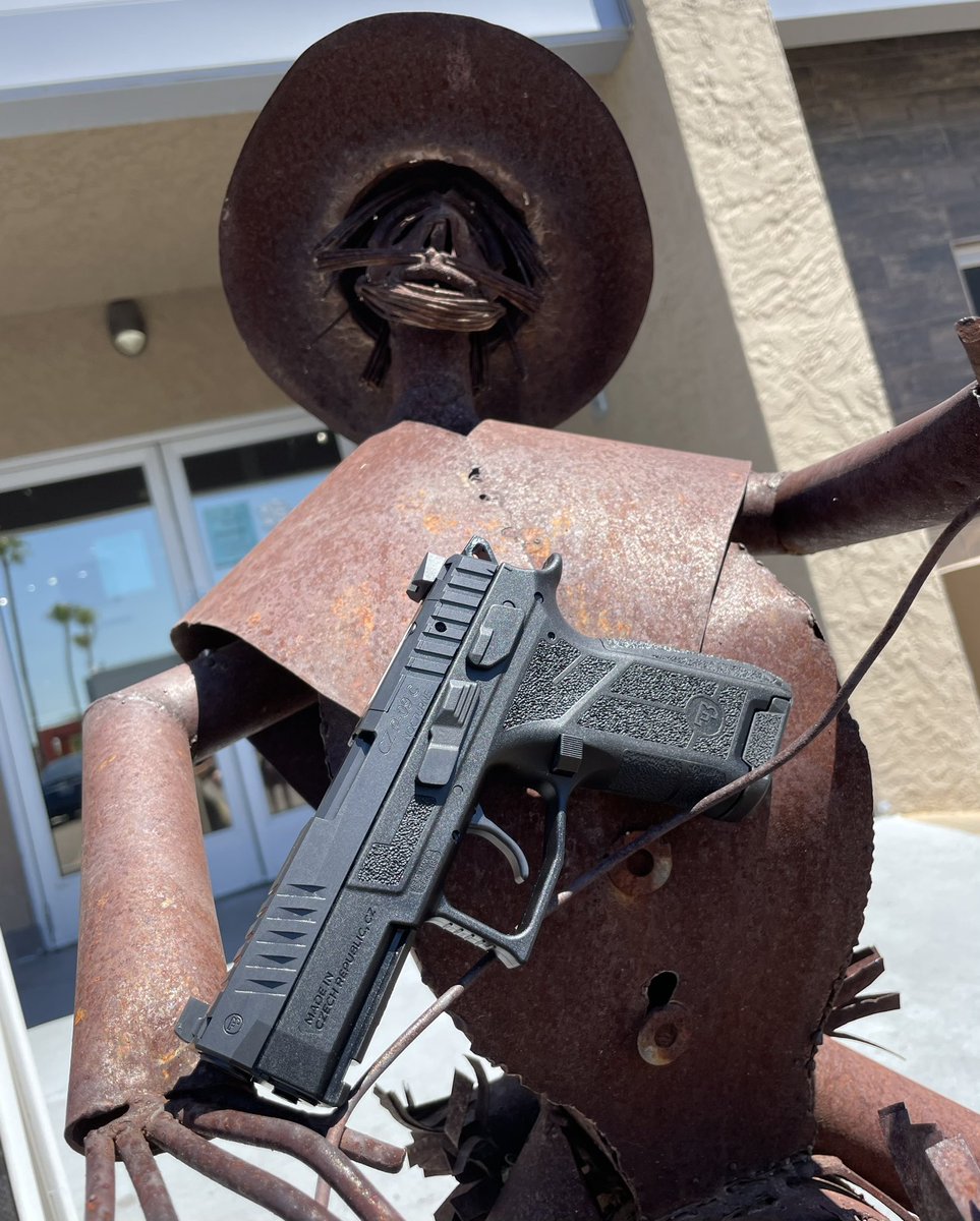 BearArmsAZ's tweet image. Brand new @czusafirearms P09C just landed! Our new store mascot Don Pablo approves! 
#p09 
#czechmeout