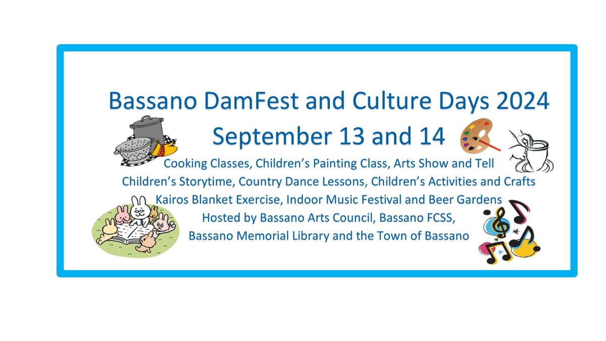 BassanoAC's tweet photo. Mark your calendars for a great weekend in Bassano! https://t.co/FMeAmppyqd