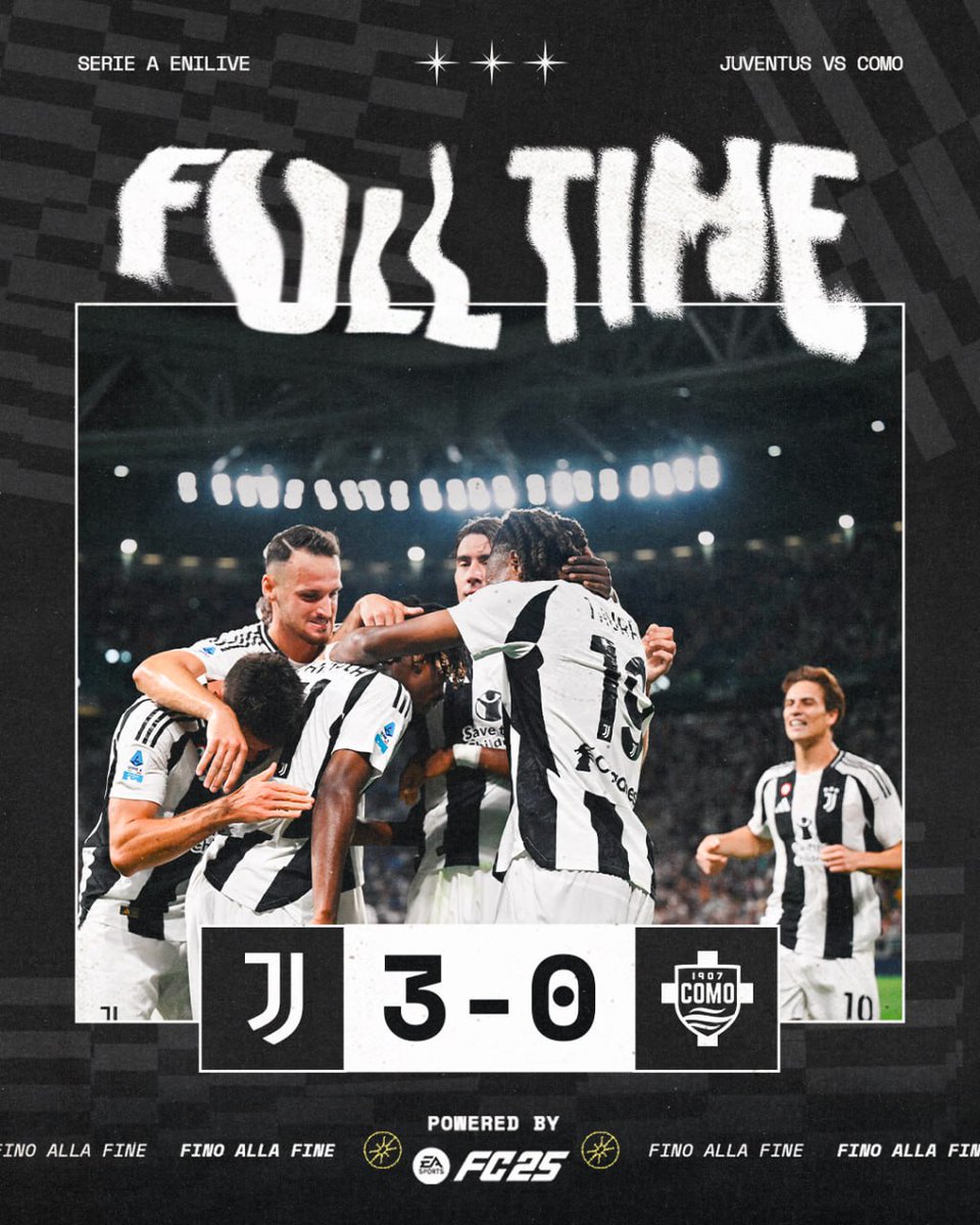 juventusfc's tweet image. FT |⌛| Inizia il campionato con una vittoria e 3️⃣ punti! ⚪⚫️

💪🏻 @EASPORTSFC

#JuveComo