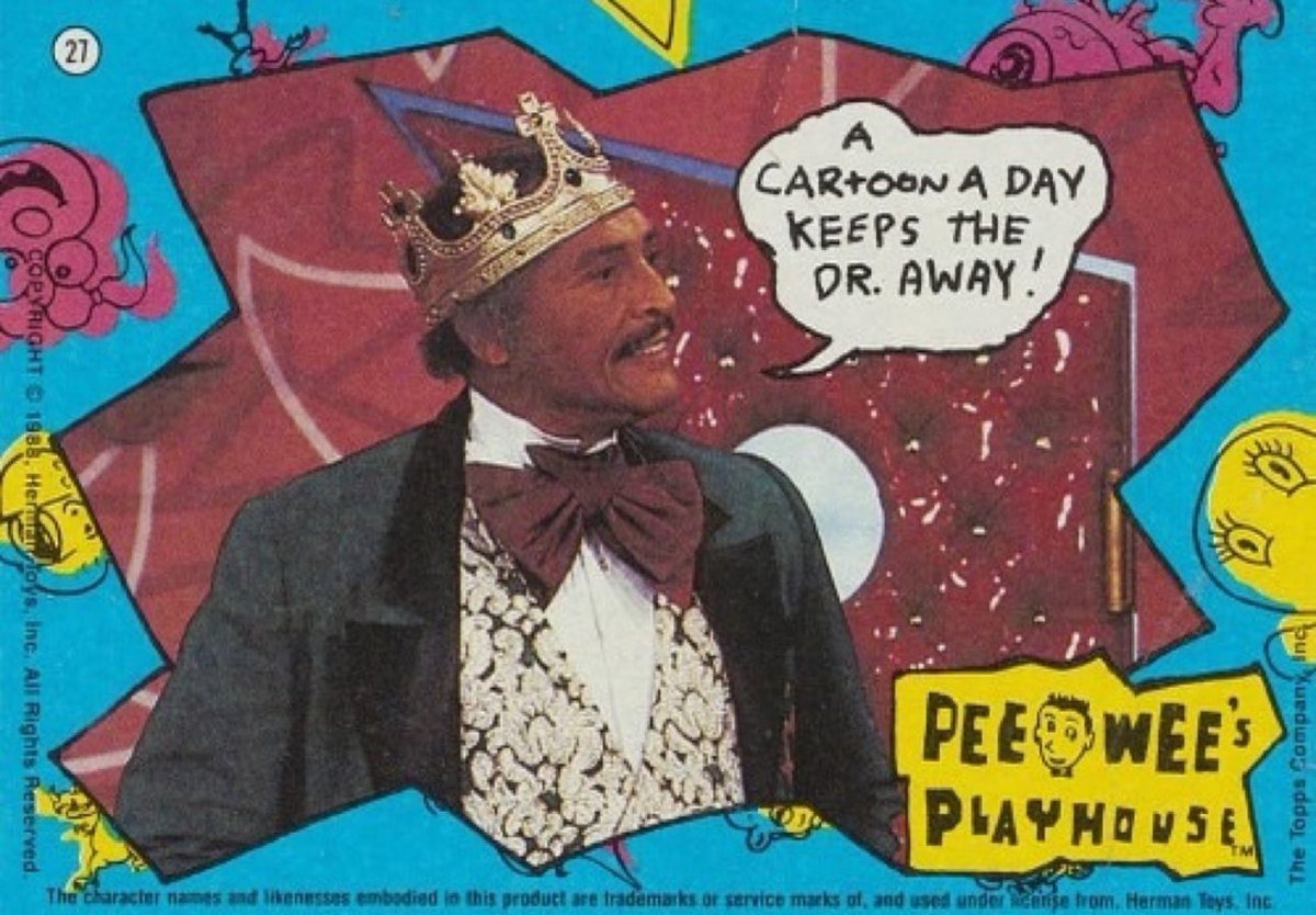fleischertoons's tweet photo. 👑William Marshall, ‘The King Of Cartoons’, was born on this day Aug 19, 1924!👑

His selection of Fleischer cartoons on ‘Pee-Wee’s Playhouse’ helped keep these wonderful films alive to a new generation!

#FleischerStudios #PeeWeesPlayhouse https://t.co/SxU6GYvUQE