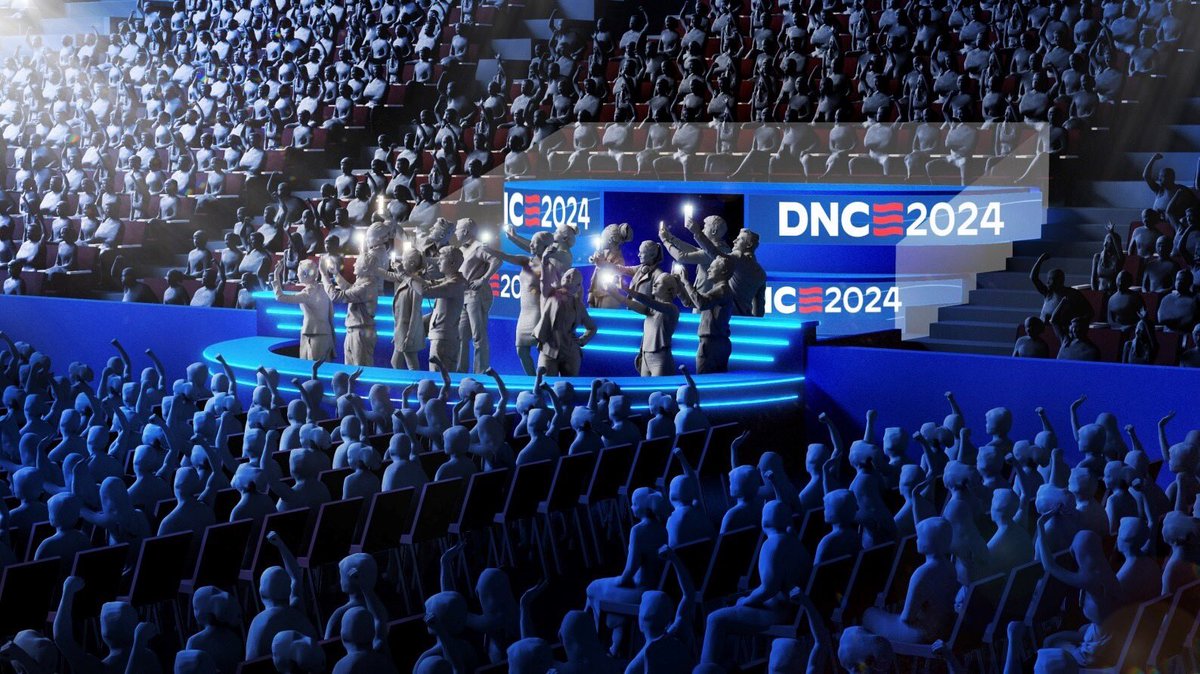 The DNC built a special platform for some of the over 200 credentialed creators to have access to the event. cnbc.com/2024/08/19/dem…