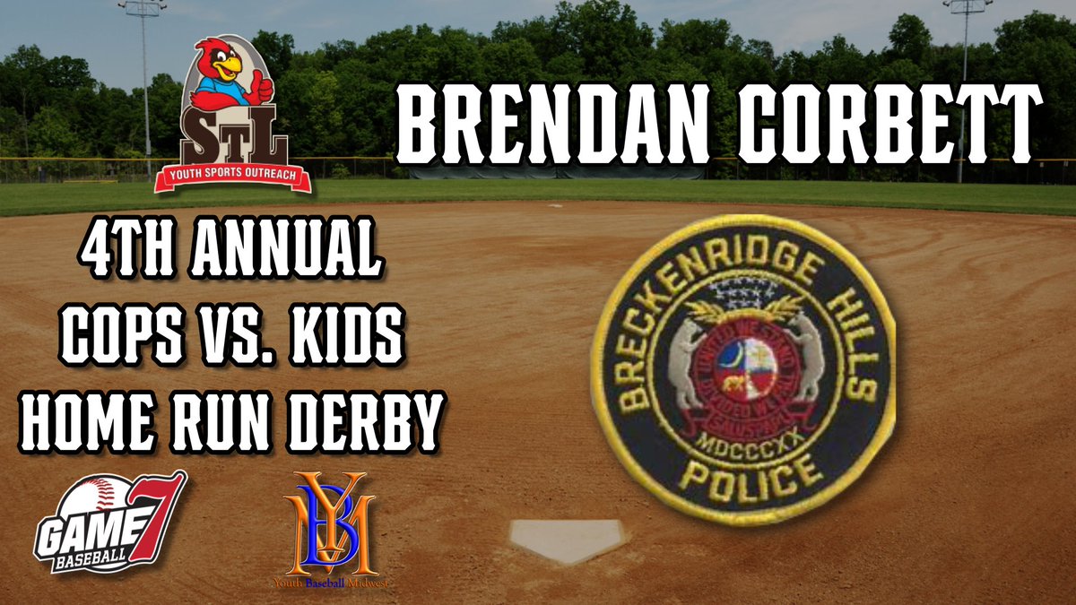 Introducing today's Stars in the Line Up:
The Kids - Max Terbrock representing Troy Buchanan!
The Cops - Brendan Corbett representing Breckenridge PD!
Live Stream of the event available on Youth Baseball Midwest (YouTube) if you can't join us in person for the fun!  #stlyso #YBM