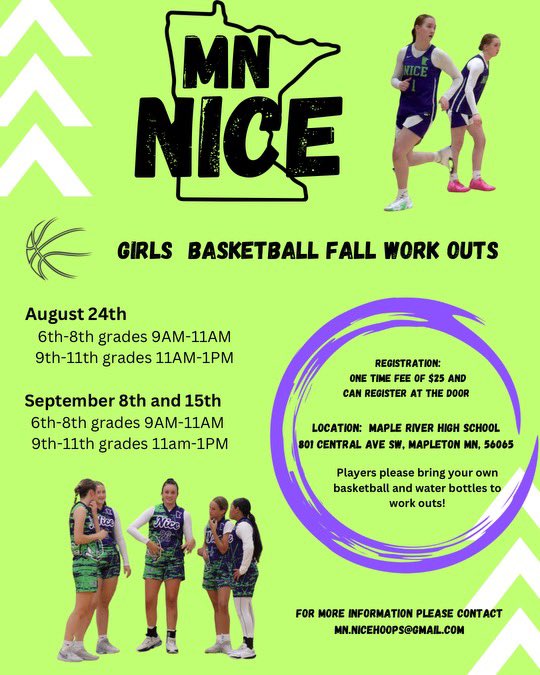 mnnice2026's tweet photo. Join us in Maple River @MnNiceHoops https://t.co/ZiKX4v0nig