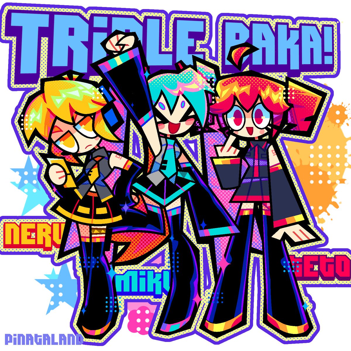 Pinataland's tweet photo. TRIPLE BAKA🗣!1!!1
#triplebaka #HatsuneMiku #kasaneteto #akitaneru #fanart #ArtistsOfTwitter #draw https://t.co/0img8nuJIR