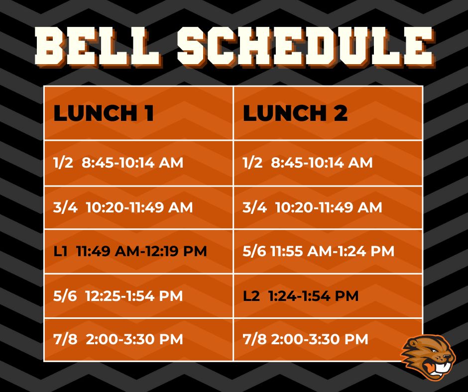 🔔New bell schedule just dropped! &lt;&lt;Save for later.&gt;&gt;
