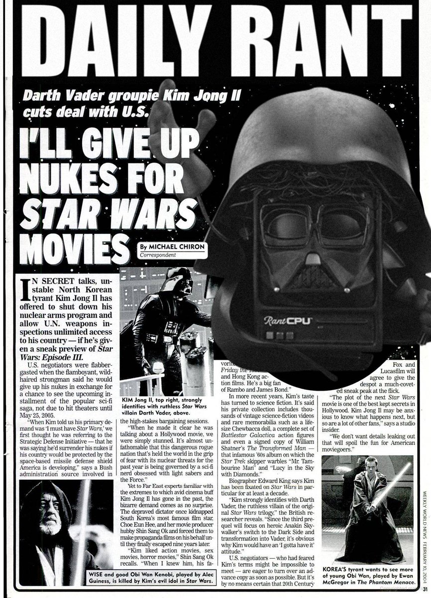 rantclickbait's tweet photo. 🚨 Help us Darth Rant, you're our only hope! 🚨😱👾👉https://t.co/7K1AkVZZP5 🌌 🎬👾 
#RantCPU #DarthVader #PlotTwist #StarWars #DeathStar https://t.co/ShkQXPLpL2