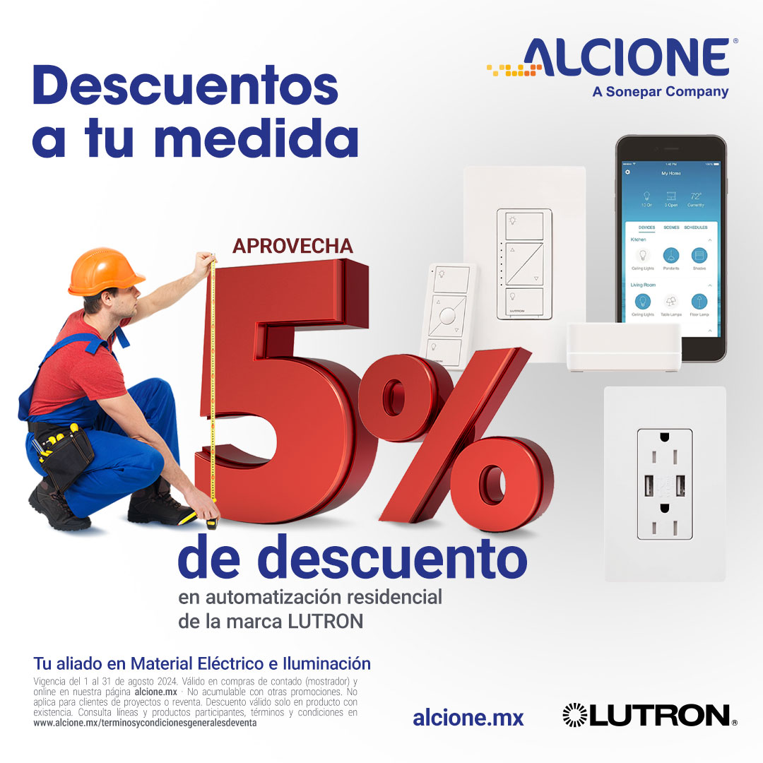 alcionemx's tweet image. 🏡¡Automatización residencial y sus mejores accesorios con el 5% de DESCUENTO en la marca #LUTRON !🔌💡

Adquiere desde nuestra Tienda en Línea:
👉🏻 alcione.mx/search?q=lutro… 👈🏻

#TuAliadoEnMaterialEléctricoEIluminación