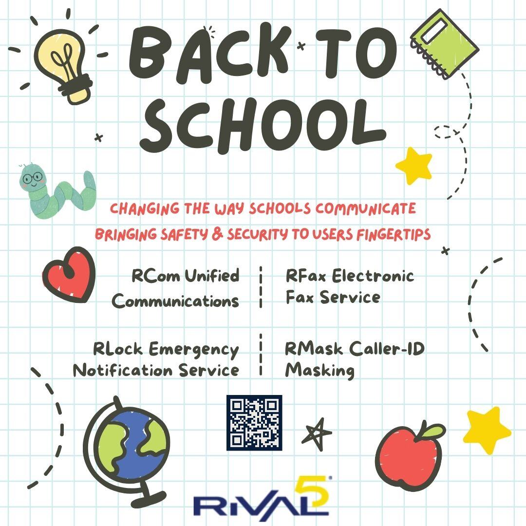 rival5tech's tweet photo. What a whirlwind of a summer it has been for us at Rival5! As districts across the country are starting back up last week, this week &amp; weeks ahead, we want to wish all students and staff a safe and successful school year ahead. 📚🍎 #BackToSchool #Rival5 #EdTech #SchoolSafety https://t.co/sUlQ8fMNsX