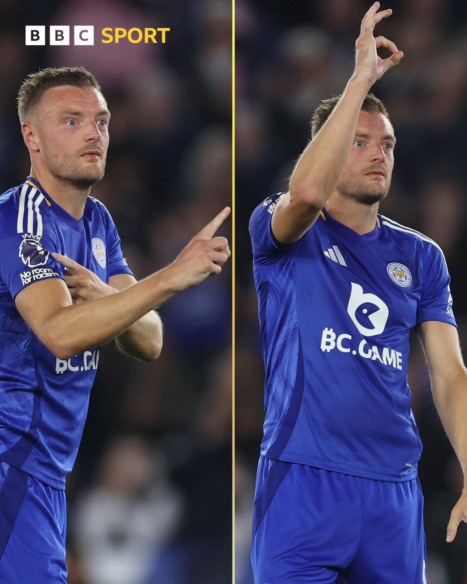 Jamie Vardy wanted to let Tottenham know how many Premier League titles he's won... and how many they've won 😮

#BBCFootball #LEITOT