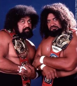 TheRock's tweet photo. Rest in Love Uncle Afa ❤️🕊️
Uncle Afa Anoa’i is finally at peace with his brother, Uncle Sika Anoa’i.

“The Wild Samoans” were trailblazers in the world of professional wrestling.
Multi-time @WWE tag team champions and eventually, bestowed their rightful place in the WWE Hall of Fame.

The last picture is one of my all time favorites- it’s my uncles Afa and Sika with my grandfather, High Chief Peter Maivia and Tor Kamata.

What I love about this picture is you can SEE & FEEL the LOVE & MANA amongst these smiling, loving men.

You can also see and feel that this wasn’t a table you wanted to f*ck with 😂💪🏾

I love you uncle and I’ll never forget what you did for our family in ‘87. “Come to me”
Nashville to Bethlehem.

Give my grandpa and my dad a kiss and a hug from me.

❤️🕊️🥃

#restinlove
#uncleafa #anoai