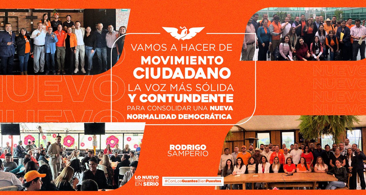 RodrigoSamC's tweet image. Hoy estamos ante una oportunidad única: la de hacer de Movimiento Ciudadano una voz más sólida, para construir el camino hacia un mejor futuro. Porque nuestro #EstadoDeMéxico merece algo más, algo que cambie nuestro rumbo. 
Lo nuevo tiene que ir en serio #ConLosGuantesBienPuestos