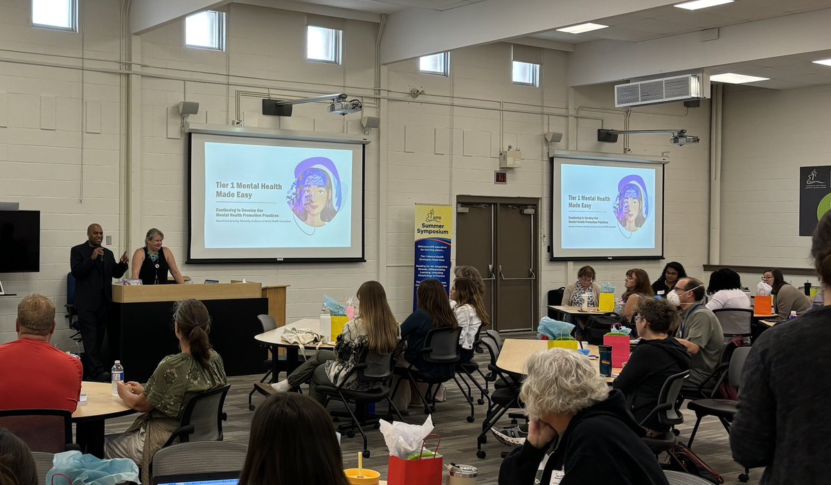 And we are off! The room is full and the energy is high! Our learning this week kicks off with “Tier 1 Mental Health Strategies Made Easy” and we couldn’t be more delighted to reconnect with so many colleagues from across <a href="/kprschools/">KPRDSB</a>! #AlwaysLearningKPR 🌟