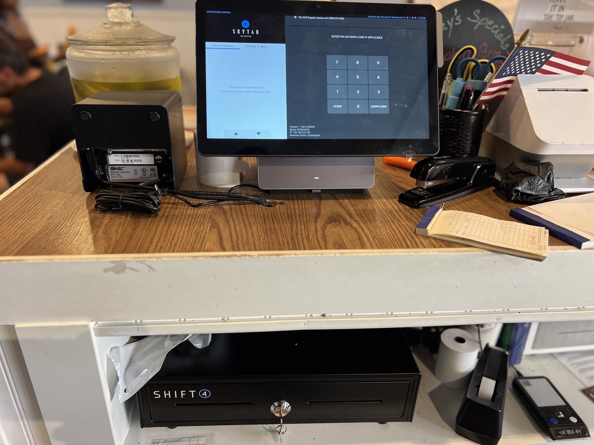 Fernando_SkyTab's tweet image. Now with the power of @Shift4 and @SkyTabPOS ZIOS NY BAGEL AND DELI at: 19651 Bruce B Downs Blvd, Tampa, FL 33647