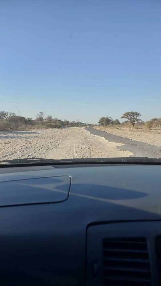 Tarred road to Gumare. 🥲