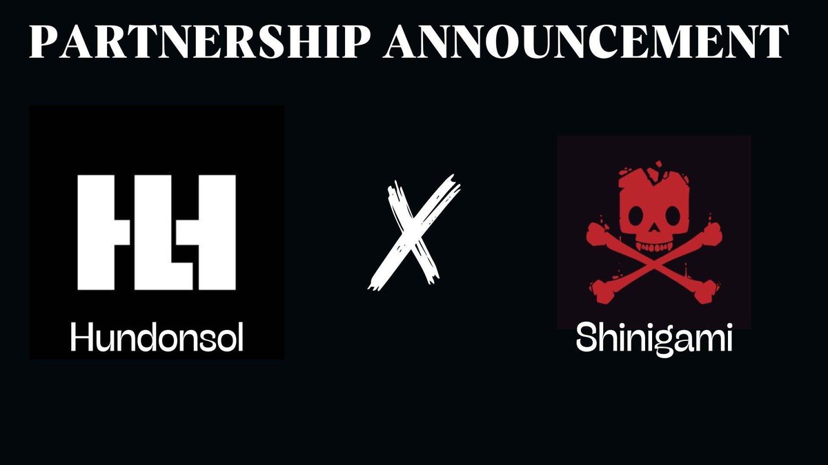 Shingami has partnered up with <a href="/HundOnSol/">HUND | Official</a> <a href="/HundLandNFT/">Hund Land</a> during the 1M $HUND token giveaway event. We're 1 of the 7 project's that have received a 3k $HUND claim per SHINI-Member/holder! Massive bluechip in the making 

let's make some noise Shini ☠️☠️☠️☠️

#letscook #solana #HUND