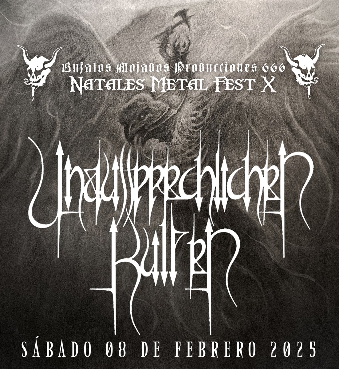 Bufalos666's tweet photo. NATALES METAL FEST X
SABADO 08 DE FEBRERO 2025
#NatalesMetalFest #natalesmetalfest #warro #MetalHead #metalchile #metalchileno
#puertonatales #ultimaesperanza #patagonia #chile
@Kuartitem
@oettinger_x
@Miguelchp77
@MOTAHEAD666 https://t.co/AcxByVtiWf