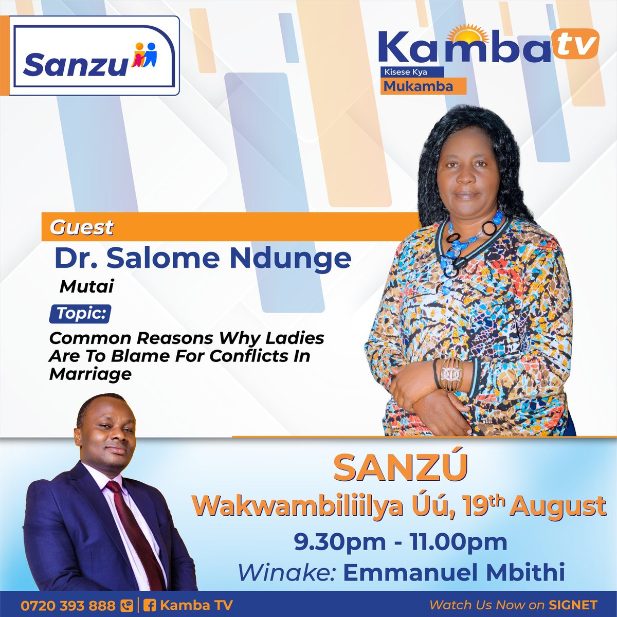 Apparently ladies are the source of conflict in marriage. Tune in!

#Sanzu
#kisesekyaMukamba
#KambaTV