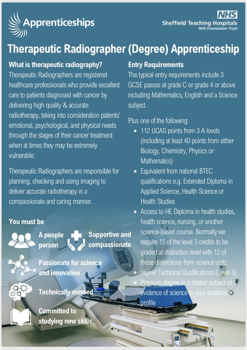 Jo at SHU Radiotherapy (She/her) (@shuradiotherapy) on Twitter photo DM for more information. <a href="/SheffHospLED/">STH Learning, Education and Development</a> <a href="/STH_AHPs/">AHPs Sheffield Teaching Hospitals NHS FT</a> <a href="/SYB_ICS_AHPs/">South Yorkshire AHP Council & Faculty</a> <a href="/HallamUniNews/">Sheffield Hallam University News</a> <a href="/sheffcol/">The Sheffield College</a> <a href="/SheffieldHosp/">Sheffield Hospitals</a> <a href="/WestonParkCC/">Weston Park Cancer Centre</a> #clearing #apprenticeships #UCAS #healthcare #NHScareers DM for more information. <a href="/SheffHospLED/">STH Learning, Education and Development</a> <a href="/STH_AHPs/">AHPs Sheffield Teaching Hospitals NHS FT</a> <a href="/SYB_ICS_AHPs/">South Yorkshire AHP Council & Faculty</a> <a href="/HallamUniNews/">Sheffield Hallam University News</a> <a href="/sheffcol/">The Sheffield College</a> <a href="/SheffieldHosp/">Sheffield Hospitals</a> <a href="/WestonParkCC/">Weston Park Cancer Centre</a> #clearing #apprenticeships #UCAS #healthcare #NHScareers