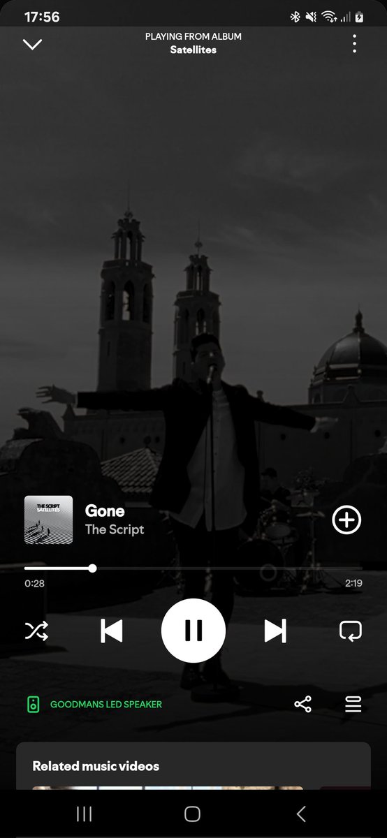 Shauna8929's tweet photo. @Katie89_x @adelegregory79 @thescript Streaming on Spotify  right now so emotional  listening to gone 
Cmon script family get it to number 1 🩵🩵🩵
#ScriptSatellites #scriptfamily https://t.co/wD2BIVjzLi