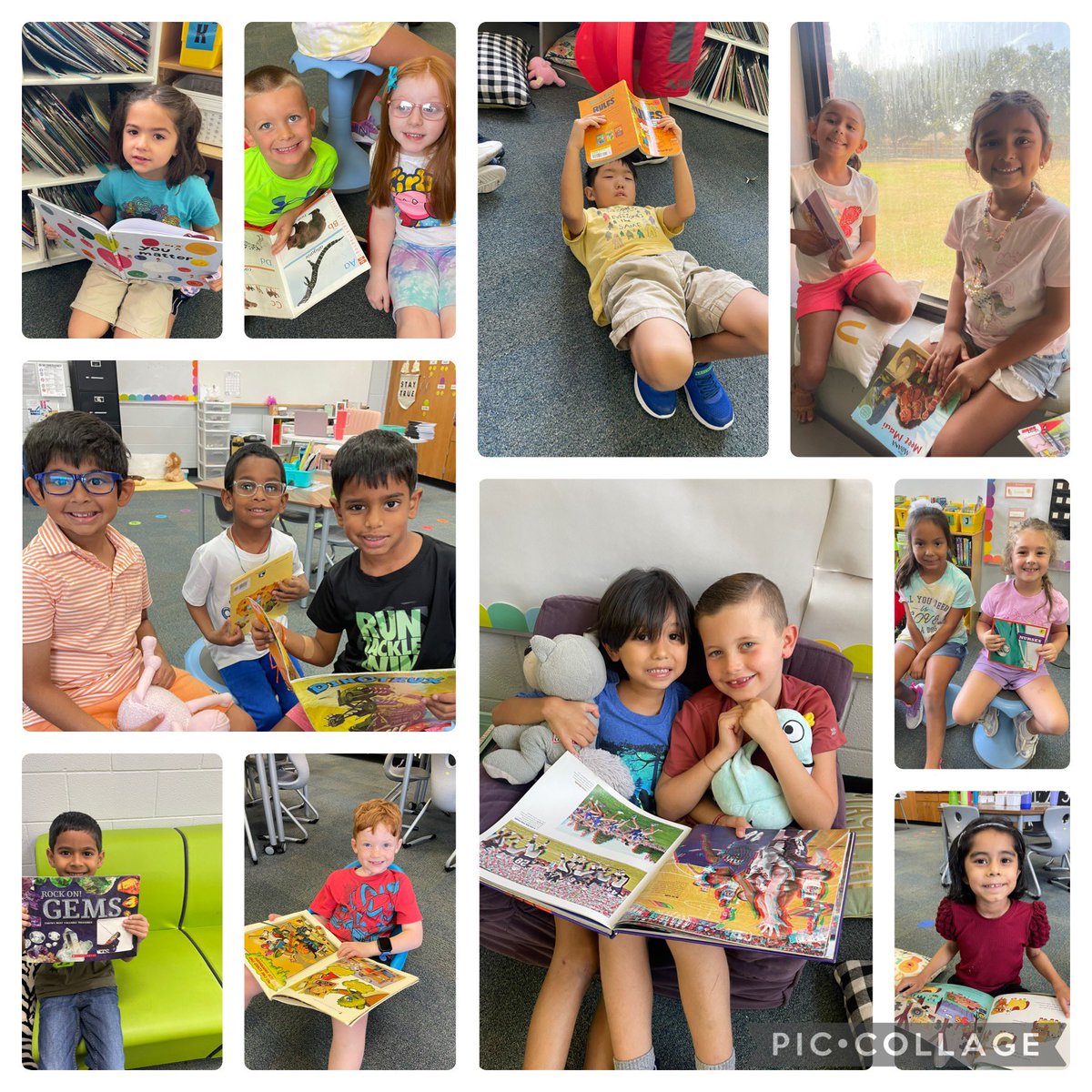We loved exploring our classroom library and learning about how to treat books today! The class also got to practice being expert readers 📖