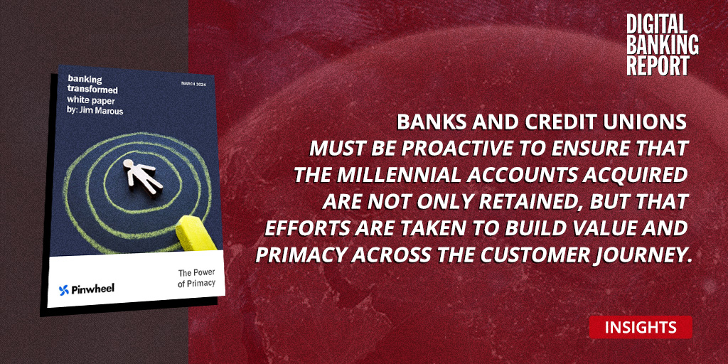 JimMarous's tweet image. Is your bank or credit union ready to engage Millennials effectively? Get insights on how to retain and nurture these accounts for long-term success. Grab your free copy today: tinyurl.com/vjf5pvs7 #primacy #customerengagement